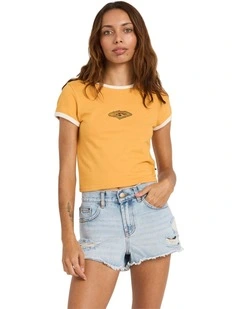 Otis Diamond T-shirt in Golden Yellow