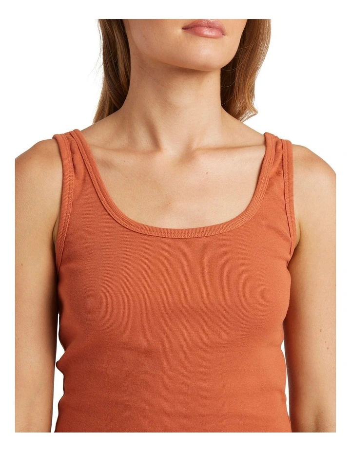 Goddess Knit Tank Top in Brown image 4