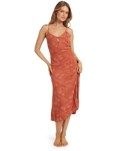 Soul Mate  Midi Dress in Orange