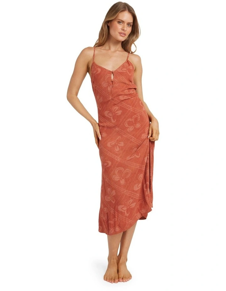 Soul Mate  Midi Dress in Orange image 1