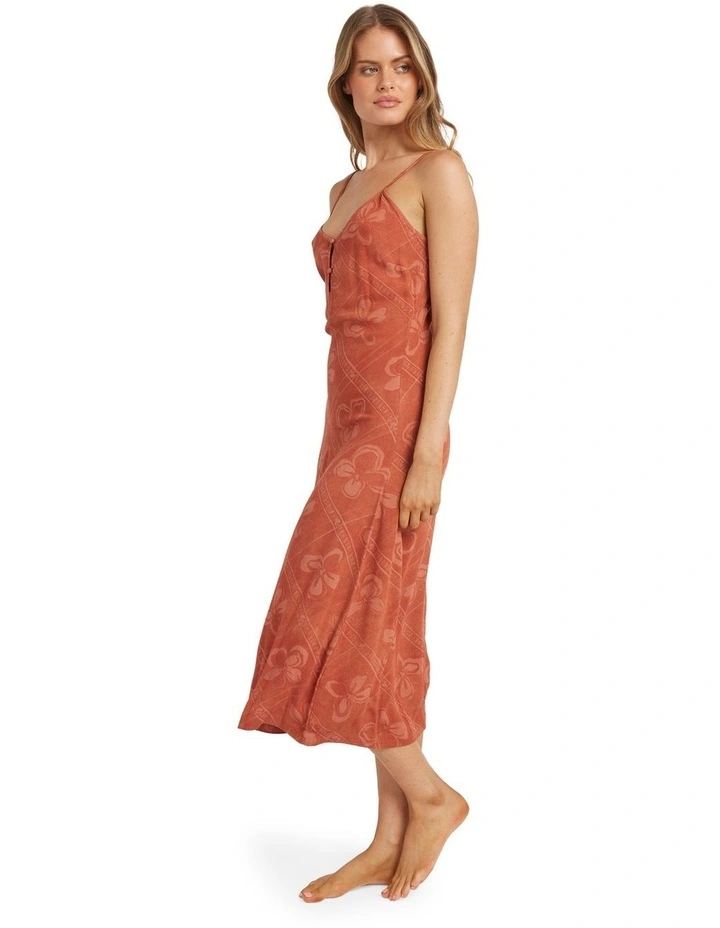 Soul Mate  Midi Dress in Orange image 3