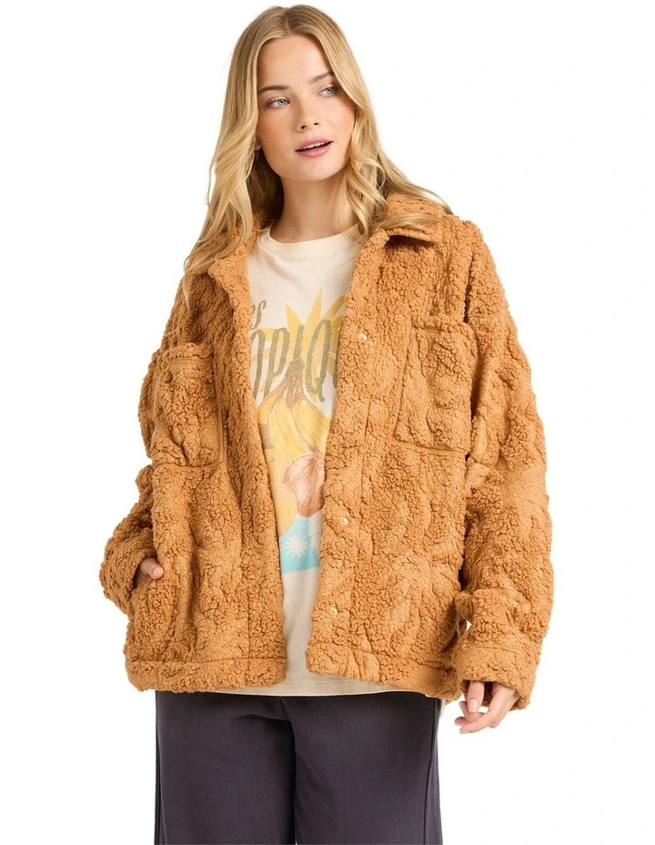 Sundown Sherpa Jacket in Brown image 1