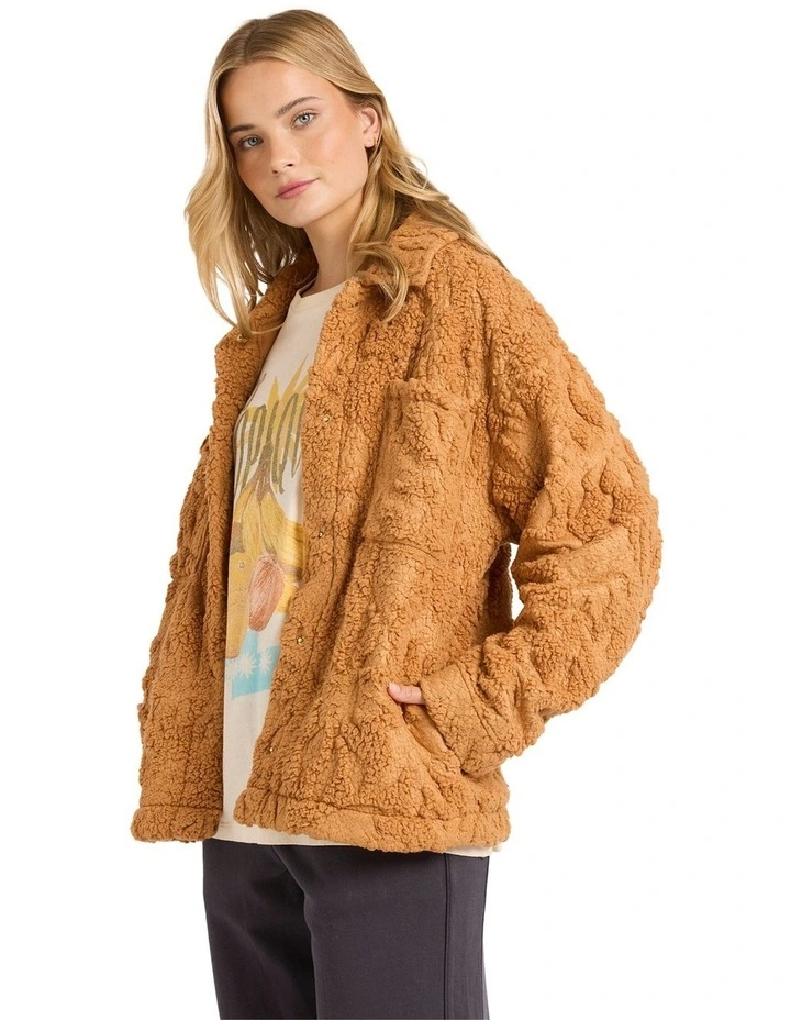 Sundown Sherpa Jacket in Brown image 3