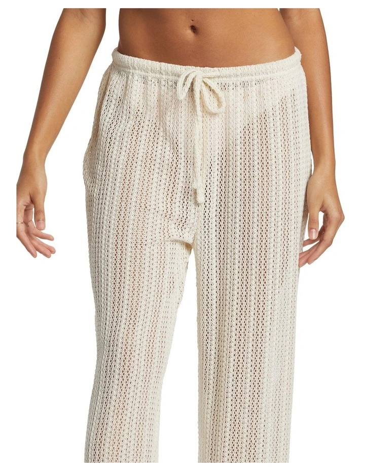 Tropic Beach Cover-up Pants in White image 4