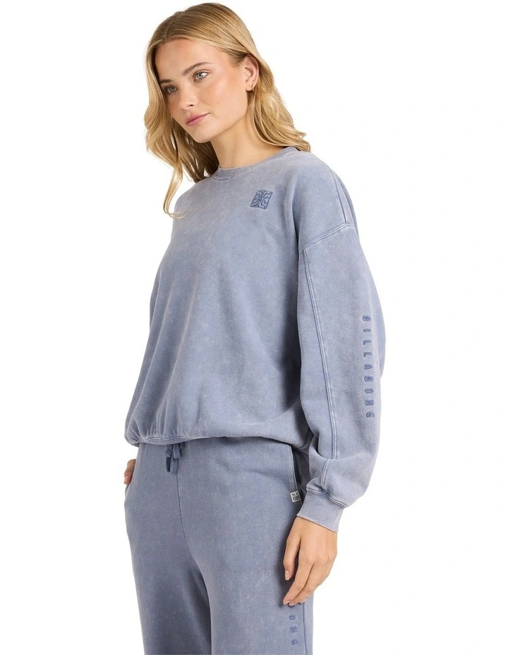 Saltwashed Kend Crew Neck In Blue image 3