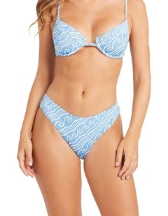 More Than Waves Bikini Bottom in Blue