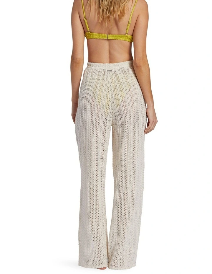 Tropic Beach Cover-up Pants in White image 2