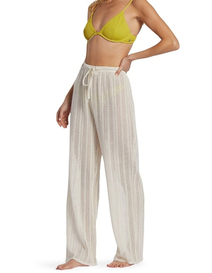 Tropic Beach Cover-up Pants in White image 3