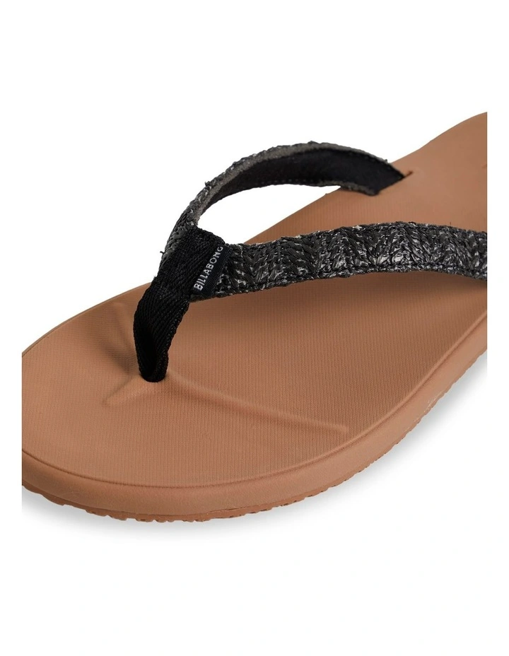Kiana Recovery Sandals in Black image 4