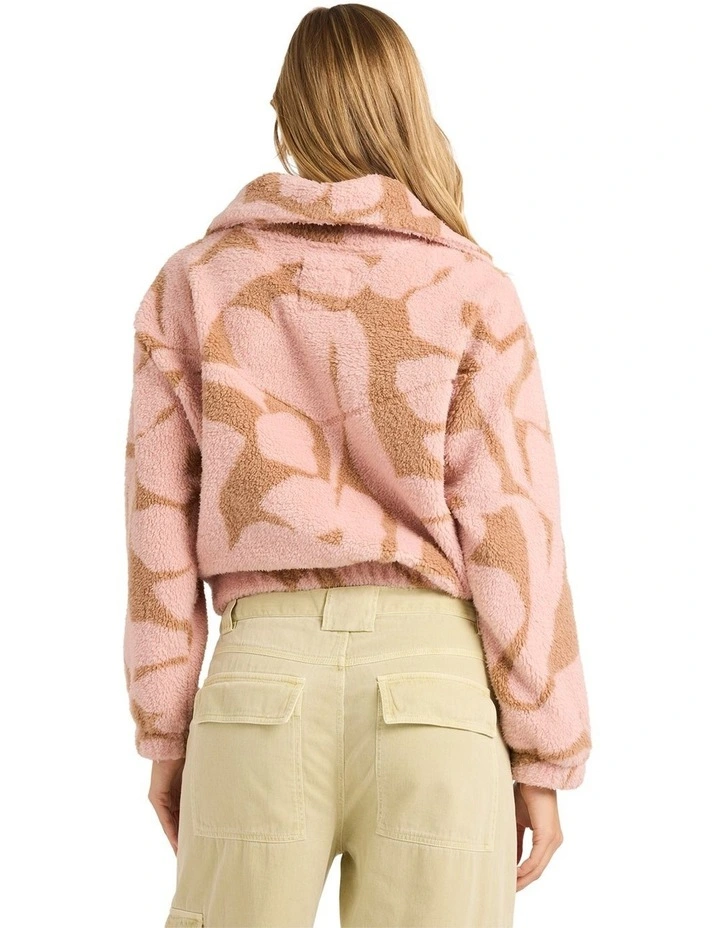 Barra Half Zip Pullover In Rose Brown image 2