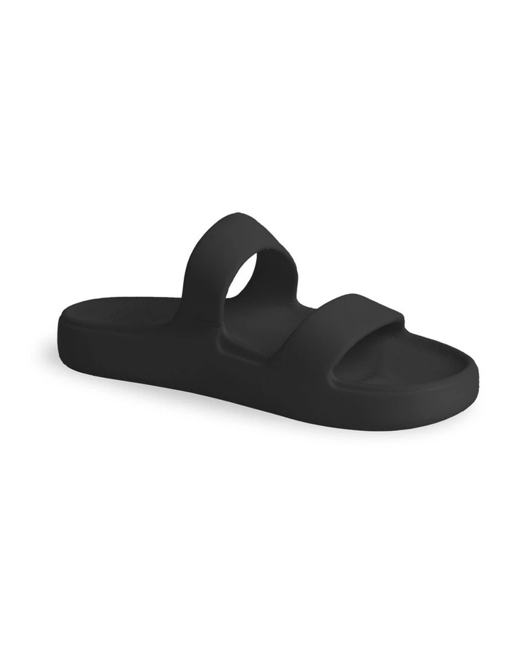 Malibu Recovery Sandals in Black image 1