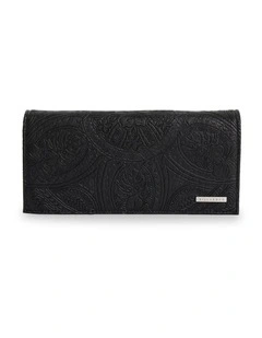 Tropical Rhapsody Bi Fold Wallet in Black