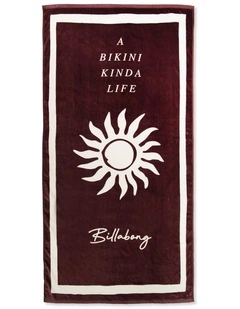 A Bikini Kinda Life Beach Towel In Espresso