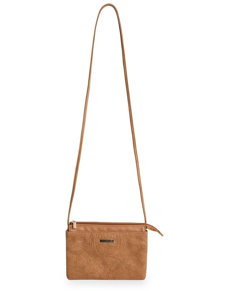 Tropical Rhapsody Festival Sling Bag In Tan image 1