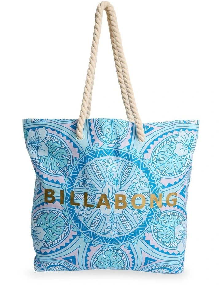 Tropical Rhapso Tote Bag in Blue Horizon image 1