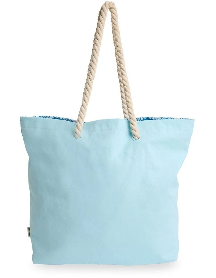 Tropical Rhapso Tote Bag in Blue Horizon image 2