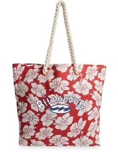 Paradise Call Tote Bag In Red Crush