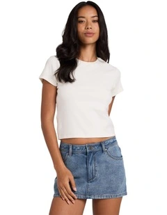 Dreamer Denim Skirt In Surfside