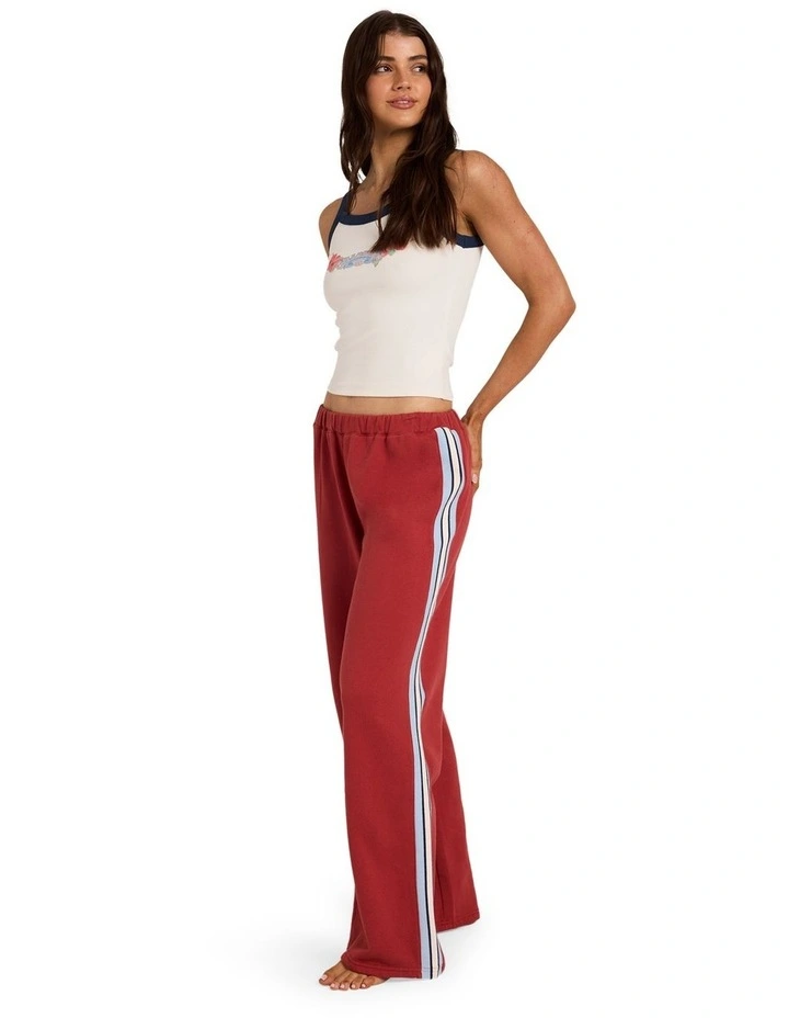 Culture Trackpants In Red Crush image 3