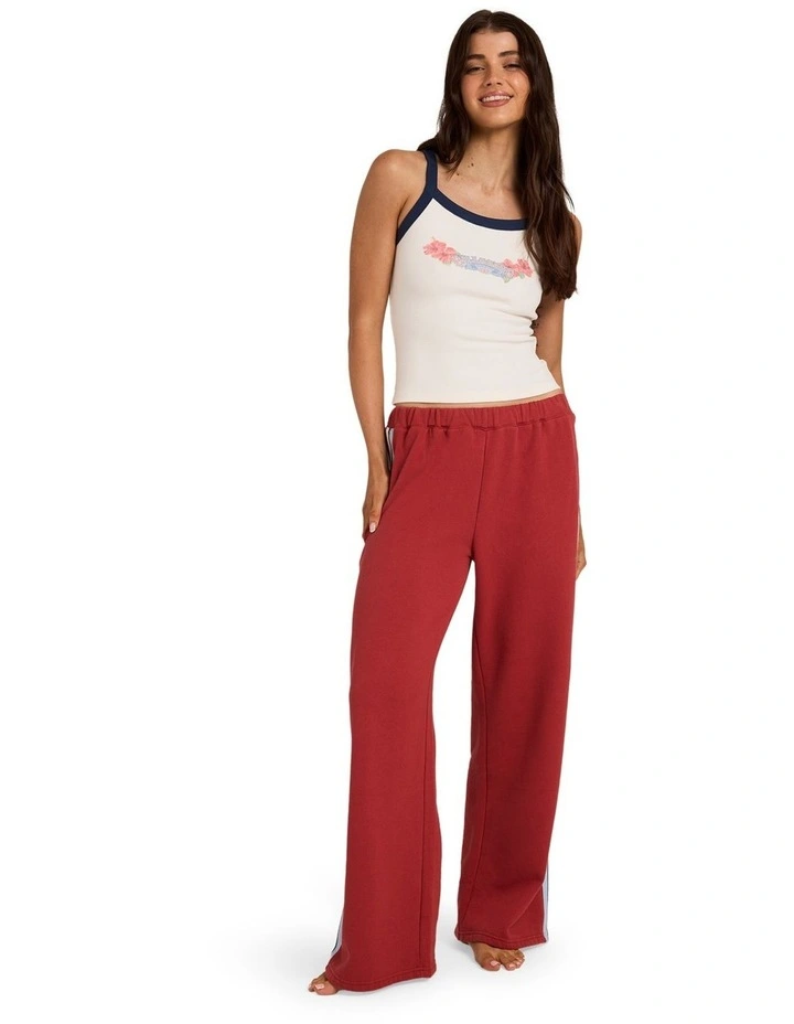 Culture Trackpants In Red Crush image 5