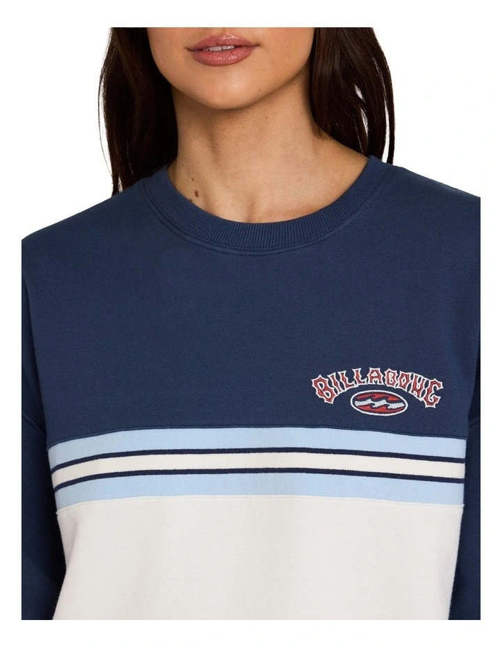 Culture Crew Neck Jumper In Pacific Shore image 4