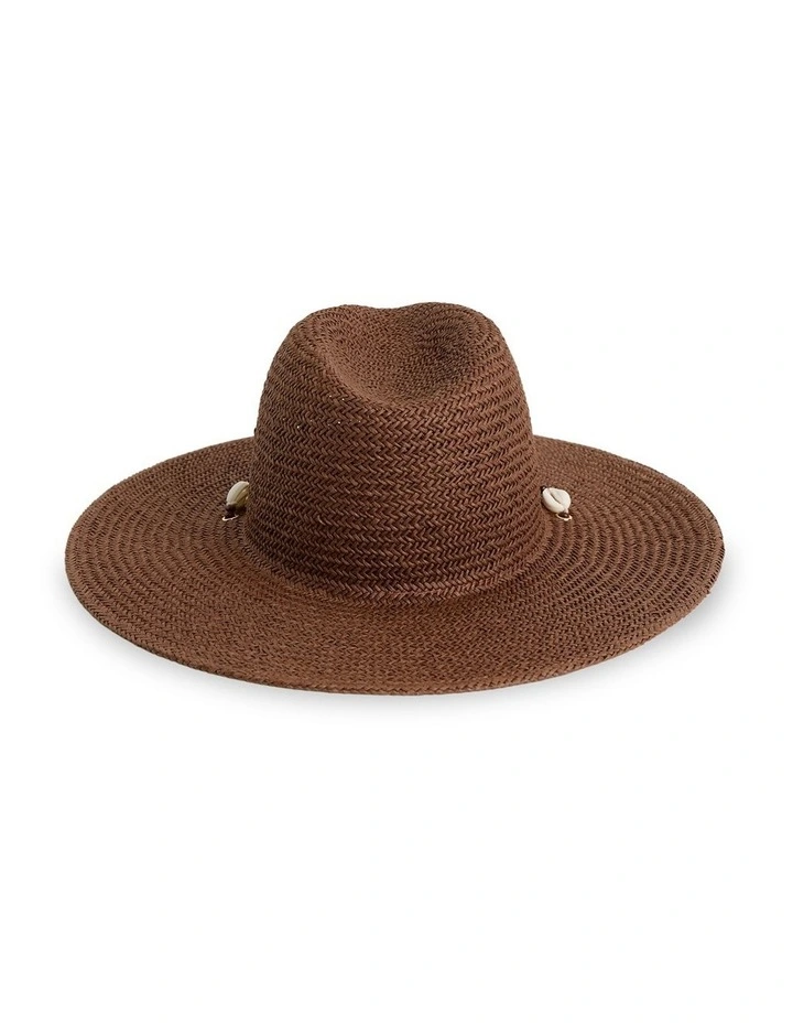 Here To Stay Straw Hat In Espresso image 2