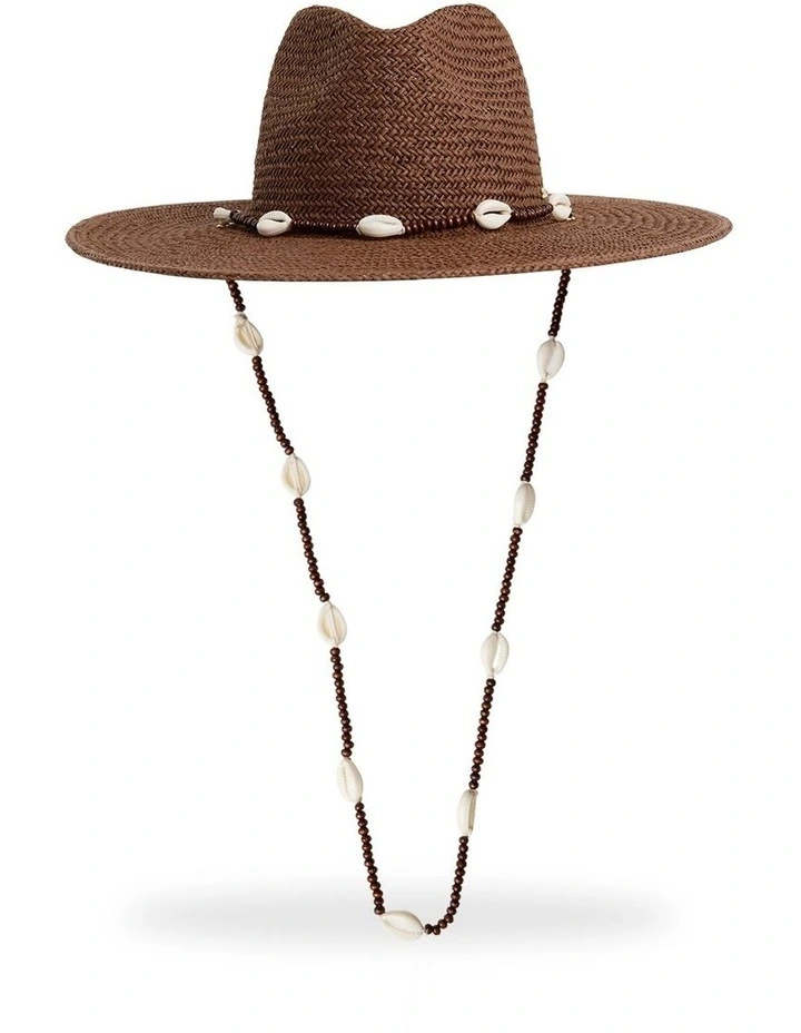 Here To Stay Straw Hat In Espresso image 4