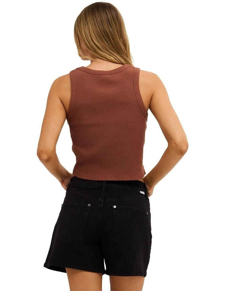Rerun Tank Top In Brownstone image 2