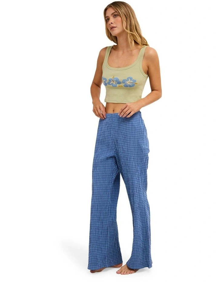 Twilight Dreamer Elastic Waist Pants In True Navy image 3