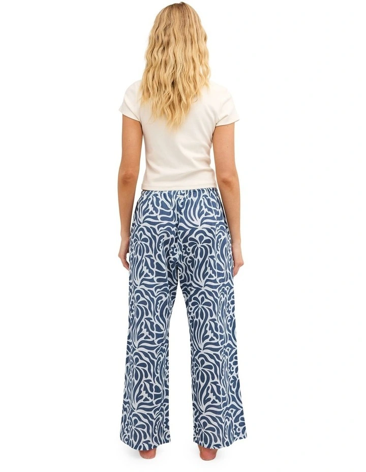 Oasis Elastic Waist Pants In Dusk Blue image 2
