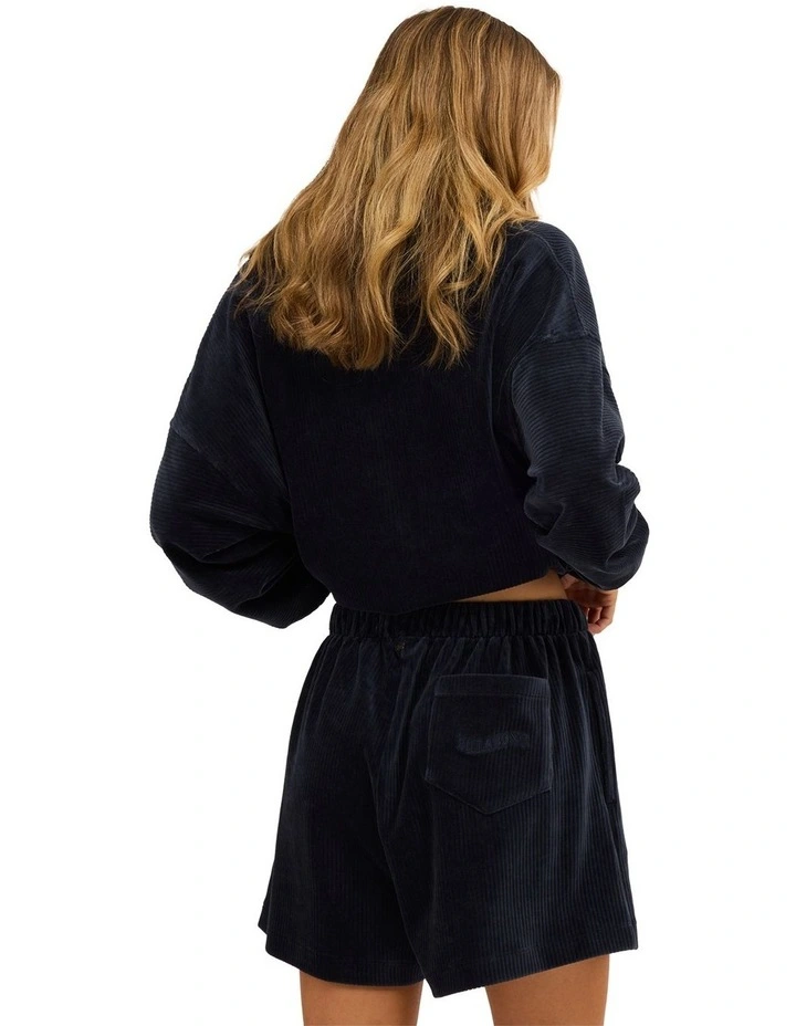 Good Day 2 Elastic Waist Shorts In True Navy image 2