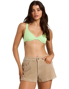 Retro Cord Walkshorts In Cobblestone