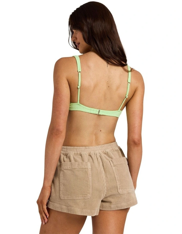Retro Cord Walkshorts In Cobblestone image 2