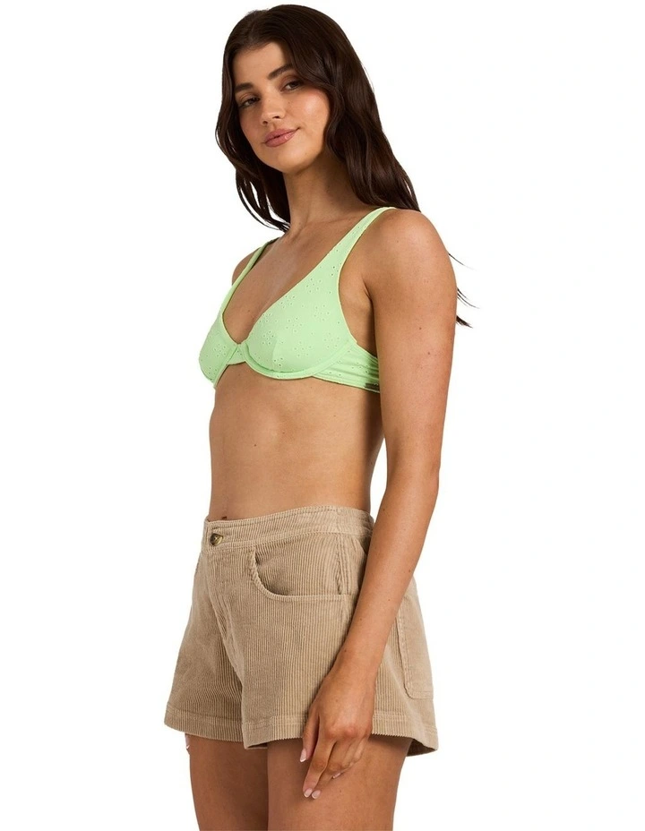 Retro Cord Walkshorts In Cobblestone image 3