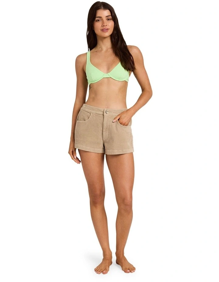 Retro Cord Walkshorts In Cobblestone image 5