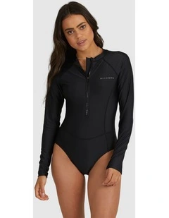 Serene Long Sleeve Rash Vest in Black
