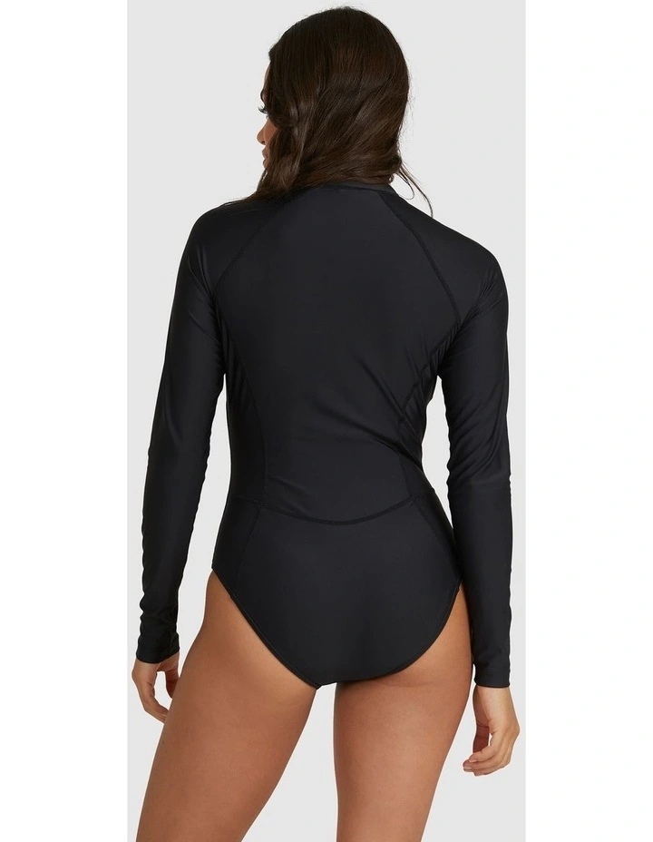 Serene Long Sleeve Rash Vest in Black image 2