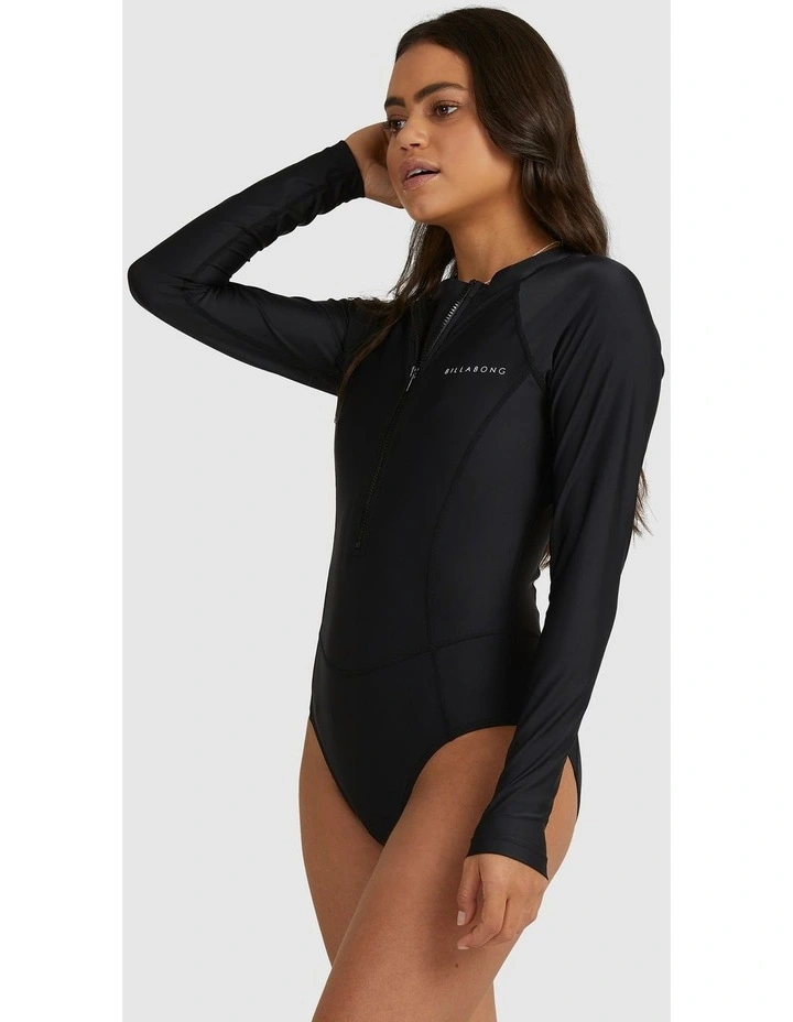Serene Long Sleeve Rash Vest in Black image 3