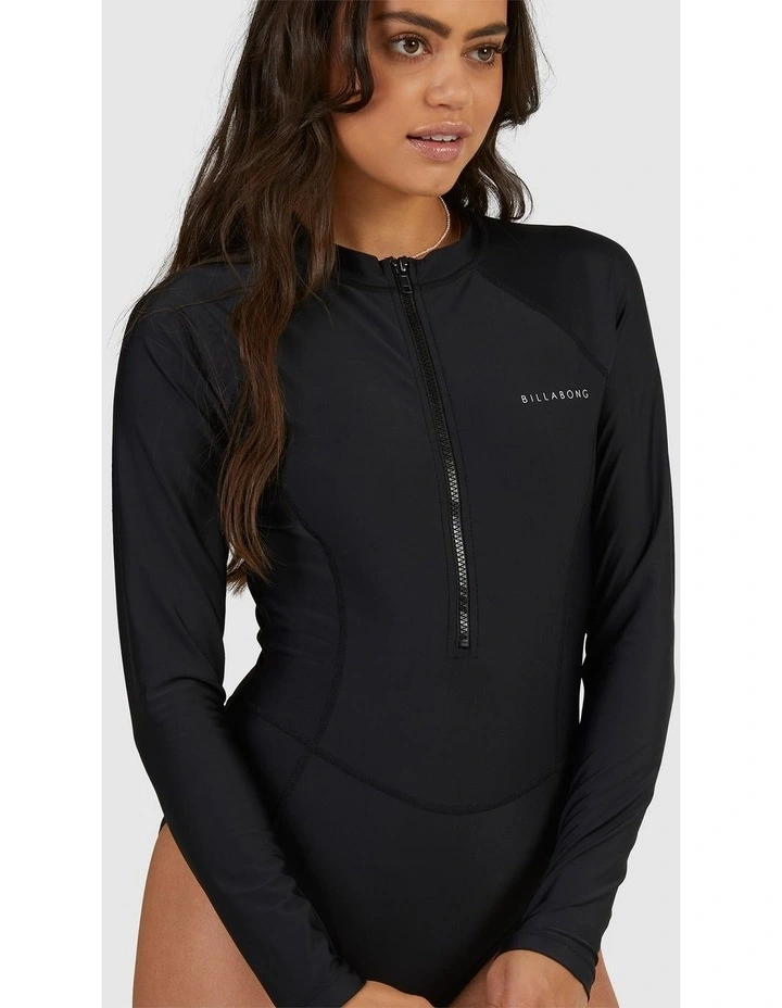 Serene Long Sleeve Rash Vest in Black image 4