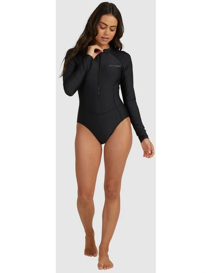 Serene Long Sleeve Rash Vest in Black image 5