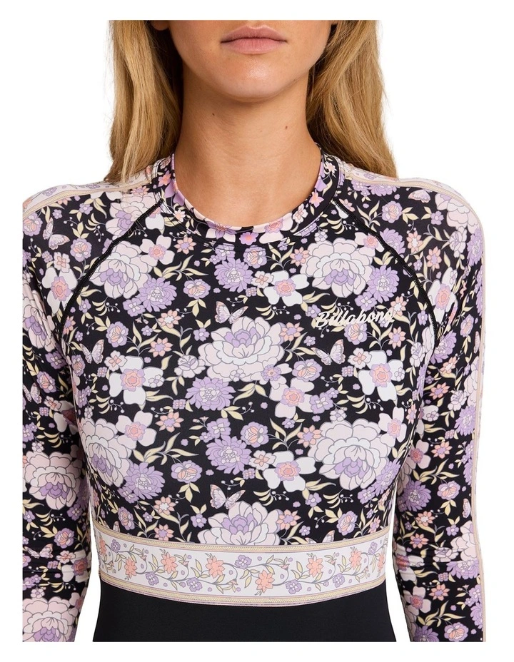 Forevermore Long Sleeve Rash Vest in Black Pebble image 4