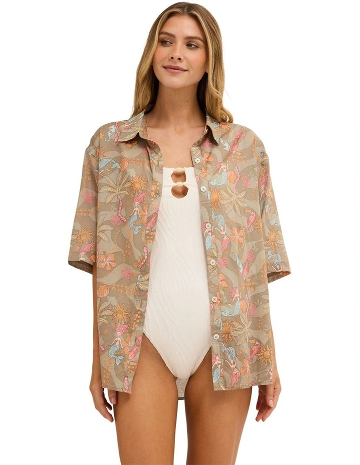 Lost In Paradise Short Sleeve Shirt Seagrass image 1