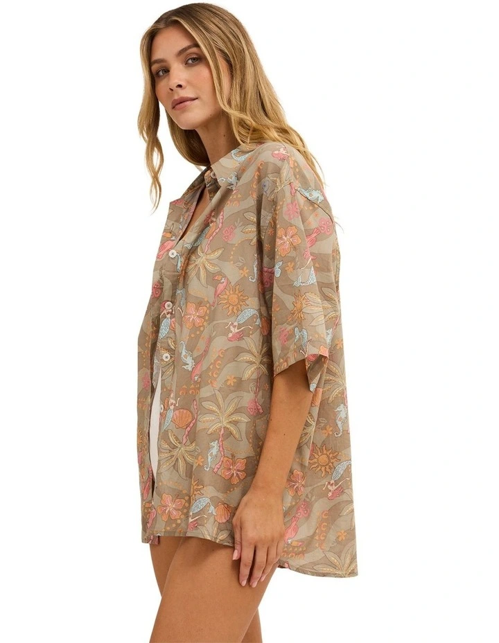 Lost In Paradise Short Sleeve Shirt Seagrass image 3