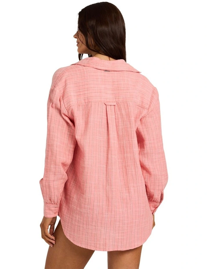 Wanderer Stripe Long Sleeve Shirt Sugar Almond image 2