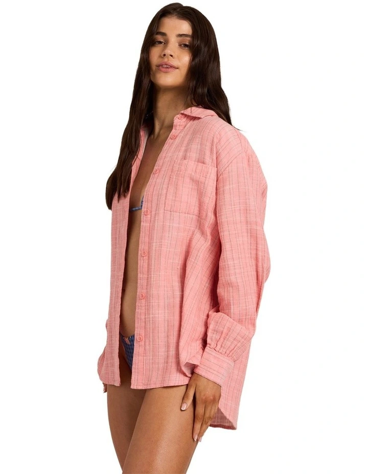 Wanderer Stripe Long Sleeve Shirt Sugar Almond image 3