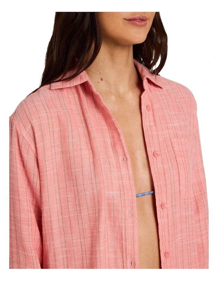 Wanderer Stripe Long Sleeve Shirt Sugar Almond image 4