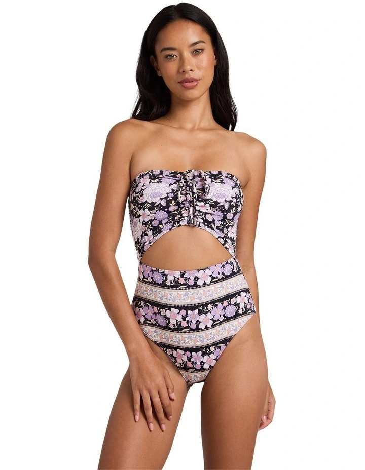 Forevermore Summer One Piece Swimsuit in Black Pebble image 1