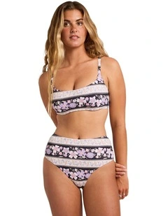 Forevermore Mia DD Bikini Top in Black Pebble
