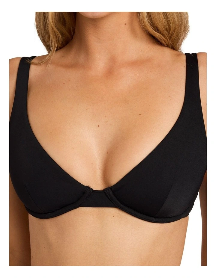 Sol Searcher Ruby Bikini Top in Black Pebble image 4