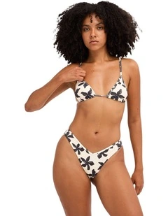 Dusk To Dawn Mini Slide Tri Bikini Trop in Salt Crystal